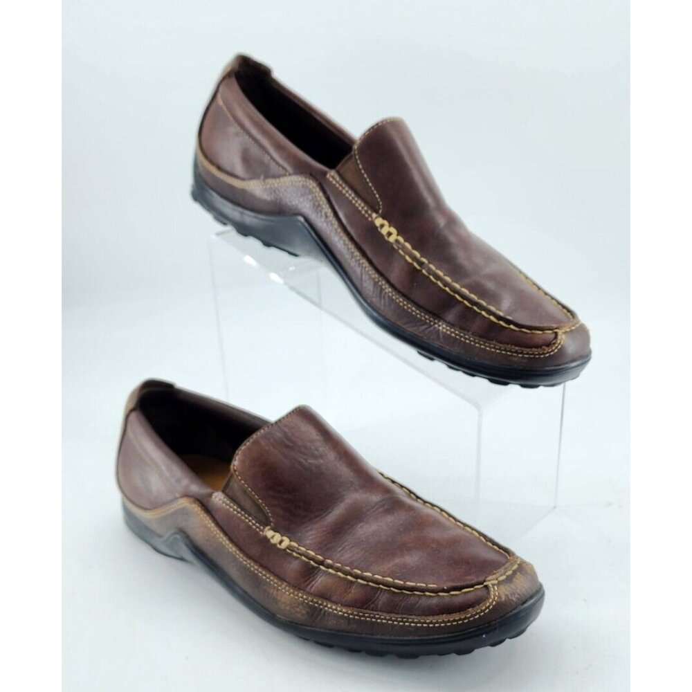 Cole Haan Brown Leather Tucker‎ Venetian Slip-On Loafers Shoe Men's Size 10M